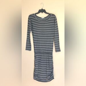 Sundry Striped Ruched Dress